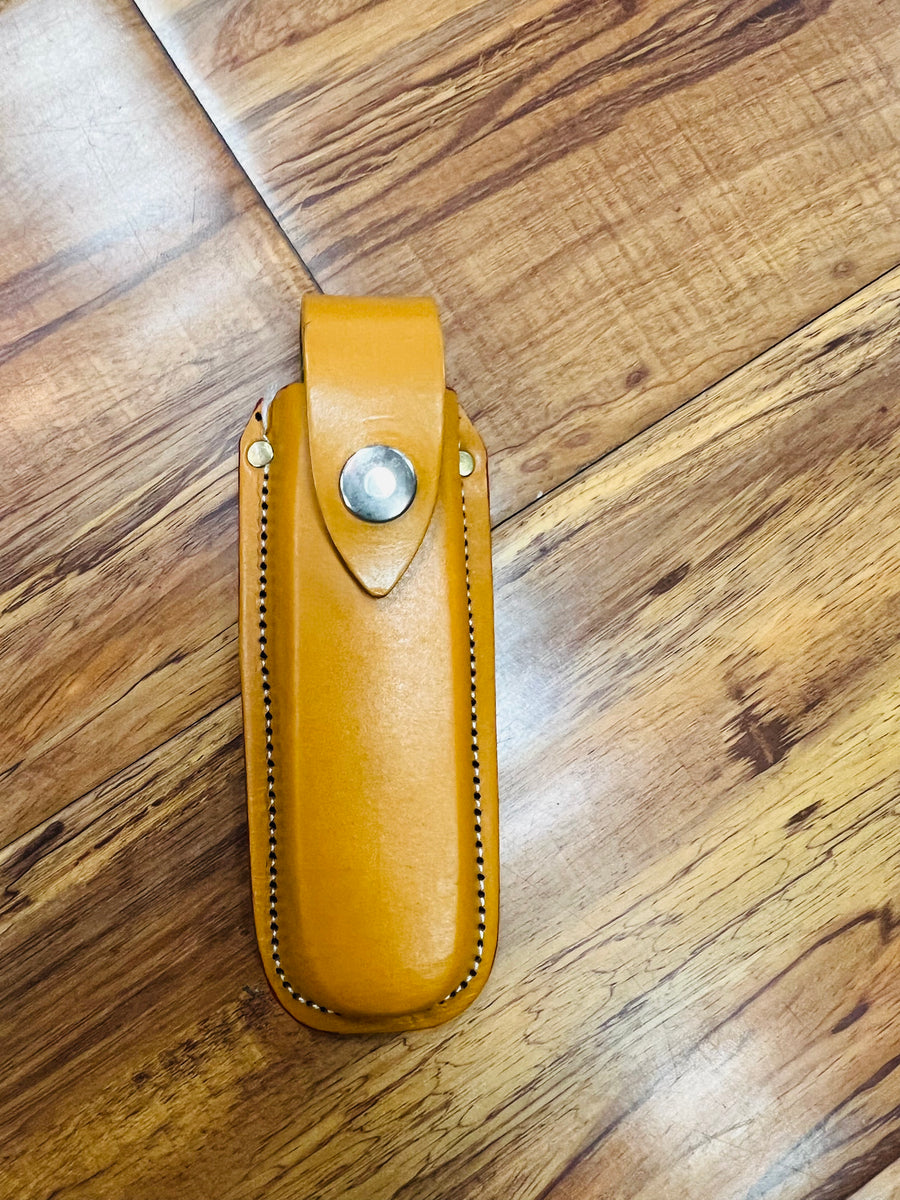 LEATHER STANDARD SLIDE SOLO SNAP KNIVE HOLDER