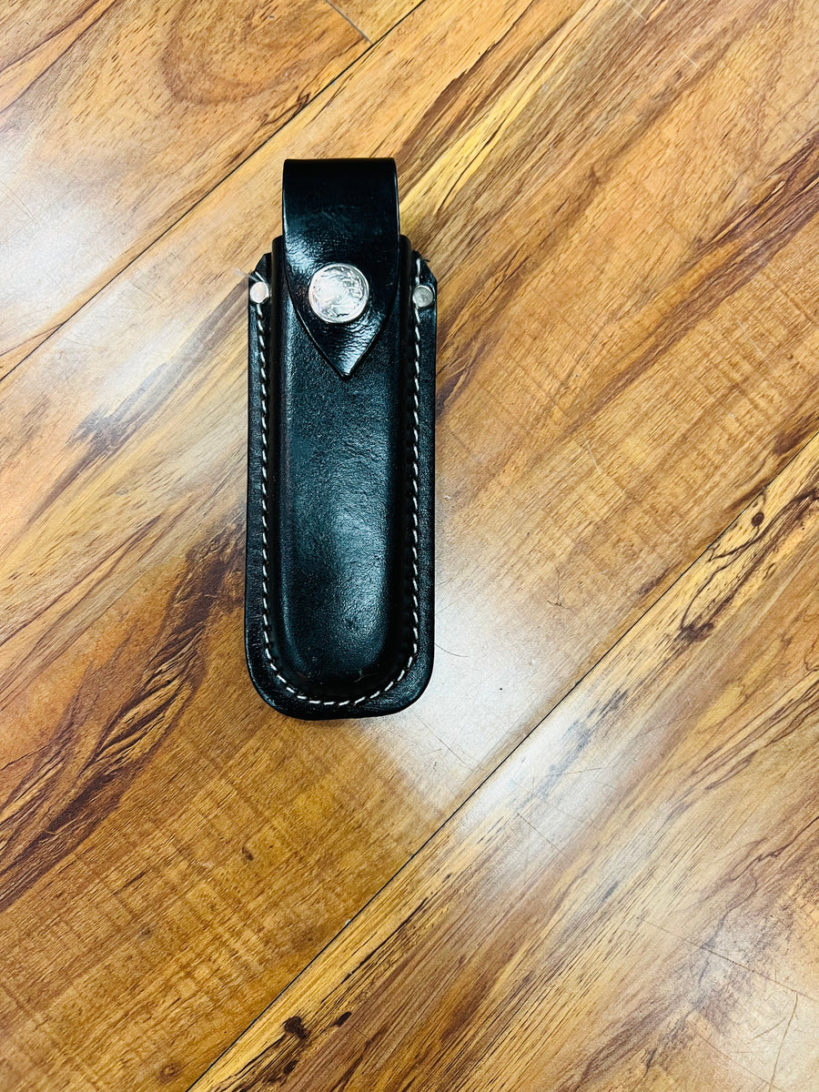 LEATHER STANDARD SLIDE SOLO SNAP KNIVE HOLDER