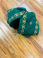MOŇO CHARRO COLOR VERDE BORDADO EN HILO ORO