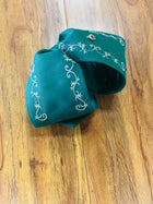 MOŇO CHARRO COLOR VERDE BORDADO EN HILO PLATA