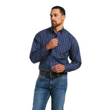 Ariat Men's Damien Classic Deep Pacific Long Sleeve Shirt 10039248