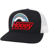 HOOey Black & White Suds Logo Mesh-Back Trucker Cap