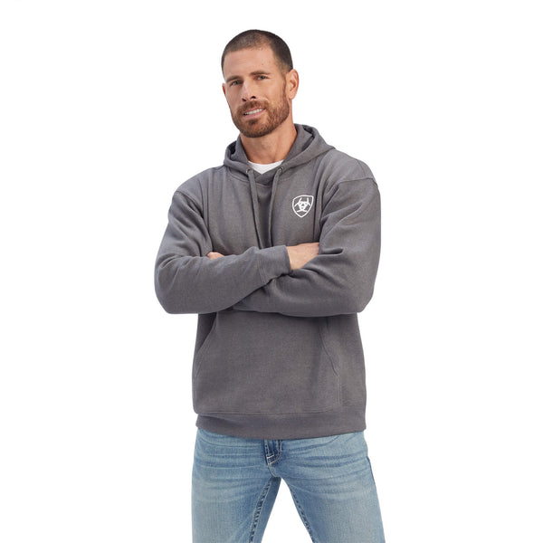 Ariat Men's Southwest Leather Hooded Sweatshirt