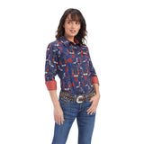 Ariat Women's Kirby Stretch Shirt  * FREE ARIAT LEOPARD PRINT BROWN BANDANA WITH A PURCHASING *