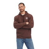 Ariat Men's Southwest Leather Hooded Sweatshirt