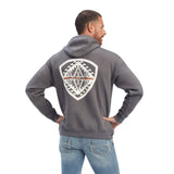 Ariat Men's Southwest Leather Hooded Sweatshirt *FREE ARIAT BOOT SOCK'S WITH A PURCHASING OF THIS SWEATSHIRT*