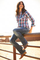 Ariat International  Women's REAL Perfect Rise Stretch Rosa Boot Cut Jean