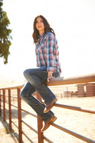 Ariat International  Women's REAL Perfect Rise Stretch Rosa Boot Cut Jean