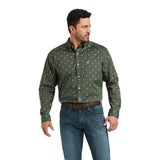 Ariat Men's Hemlock Green Bertel Classic Fit Western Shirt 10038047
