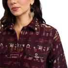 Ariat Women's R.E.A.L Southwestern Print Shacket * FREE ARIAT LEOPARD PRINT BROWN BANDANA WITH A PURCHASING *