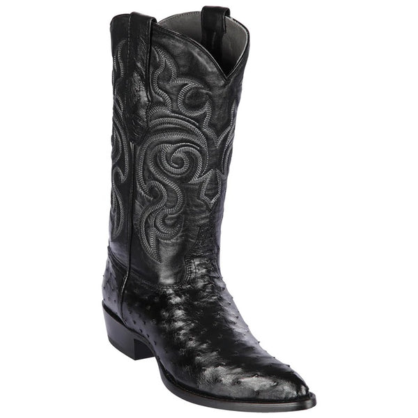 Men's Los Altos Genuine Full Quill Ostrich J Toe Boots Handmade