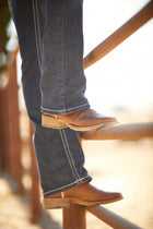 Ariat International  Women's REAL Perfect Rise Stretch Rosa Boot Cut Jean