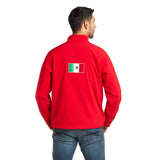 Ariat MEN'S New Team Softshell RED MEXICO Water Resistant Jacket