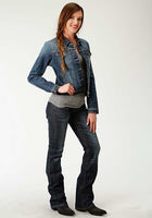 LADIES DENIM JACKET FROM ROPER 03-098-0202-1500 BU