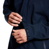 Ariat® Men's Coastal H2O Navy Blue Waterproof Hooded Jacket 10030340