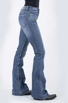 STETSON BLUE WOMEN'S 921 HIGH RISE FLARE JEANS (SMALL LENGTH) 11-054-0921-2402 BU