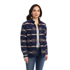 ARIAT WOMEN'S SHACKET SHIRT JACKET IN MOUNTAIN PEAK JCD. GIFT WITH PURCHASE Cozy Aloe-Infused House Sock 2 Pair Multi Color Pack