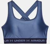 Women's Armour® Mid Crossback Matte/Shine Sports Bra