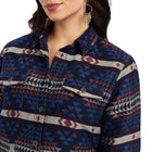 ARIAT WOMEN'S SHACKET SHIRT JACKET IN MOUNTAIN PEAK JCD. GIFT WITH PURCHASE Cozy Aloe-Infused House Sock 2 Pair Multi Color Pack