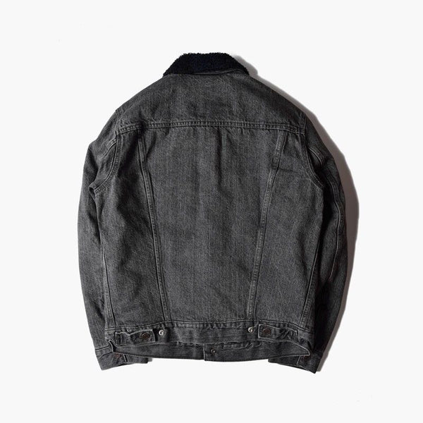 MENS LEVIS SHERPA TRUCKER JACKET OCEAN FIRE BLACK GRAY , HerraduraDeOro - HerraduraDeOro
