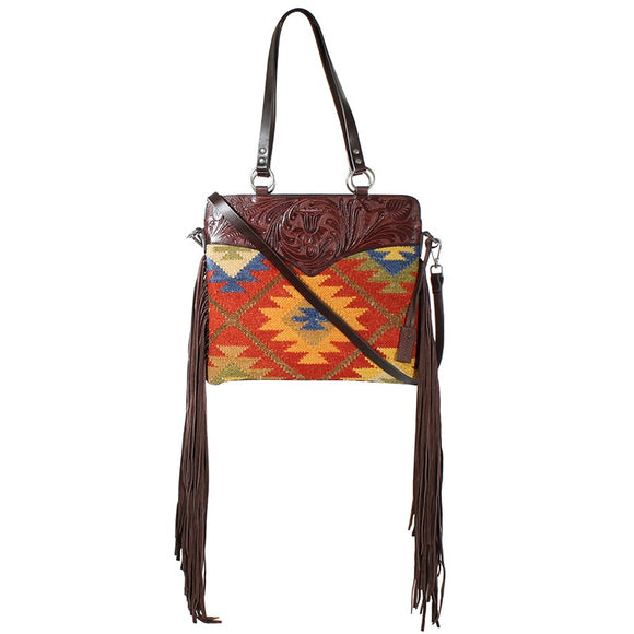Ariat Western Womens Slim Bag Conceal Carry Aztec Fringe Multicolor A770012297  *FREE SHIPPING* * FREE ARIAT T-SHIRT WITH PURCHASE *