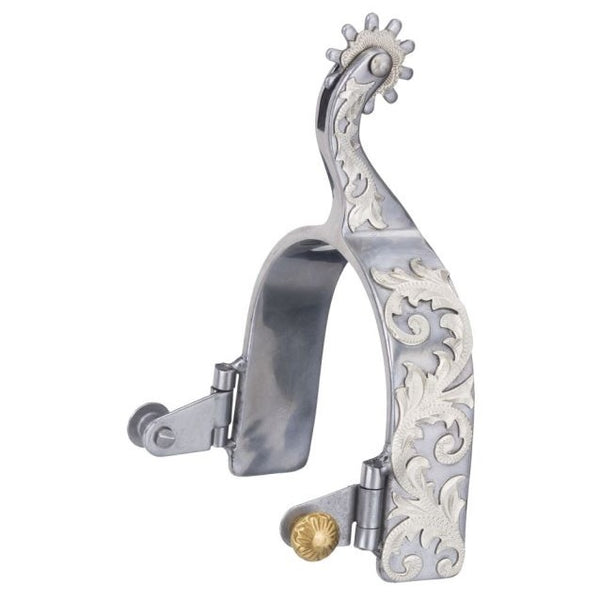 TOUGH1 SWEET IRON SILVER LEAF SPURS * FREE GIFT * *FREE SHIPPING*