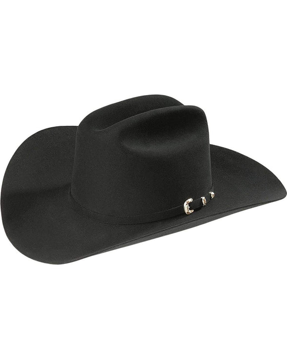 TEXANA NEGRA El PATRON DE 30X STETSON. BLACK EL PATRON 75 PREMIER 30X COWBOY HAT , HerraduraDeOro - HerraduraDeOro