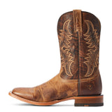 ARIAT MEN'S POINT RYDER WESTERN BOOTS - BROAD SQUARE TOE  10042471 * GIFT WITH PURCHASE * FREE ARIAT T-SHIRT * *FREE SHIPPING*
