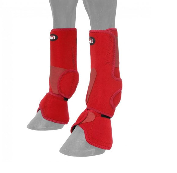 Red Tough-1 Combo Boots RED MEDIUM