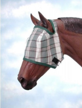 Tough-1 Plaid Mesh Fly Mask - HerraduraDeOro
