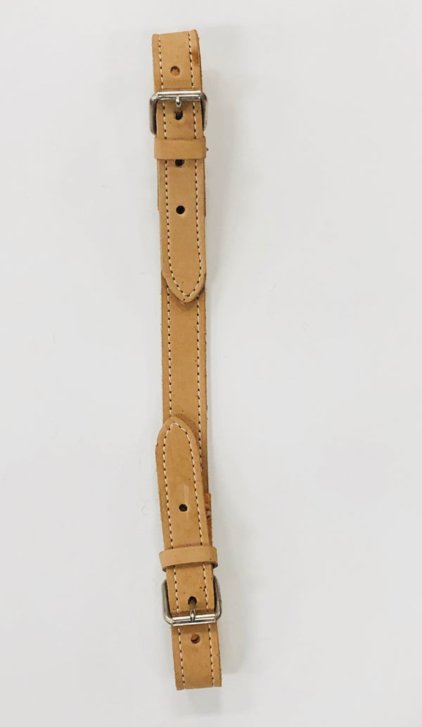 BAJADOR CAFE BAJITO PARA MONTURA CHARRA.  LIGHT TAN TIEDOWN STRAP FOR CHARRO SADDLE , HerraduraDeOro - HerraduraDeOro