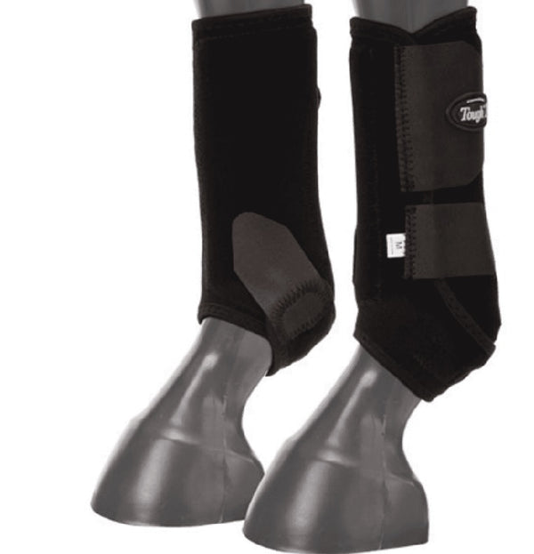 CANILLERAS NEGRAS TOUGH -1 MEDIANAS. TOUGH - 1 EXTREME VENTED SPORT BOOTS MEDIUMS , HerraduraDeOro - HerraduraDeOro