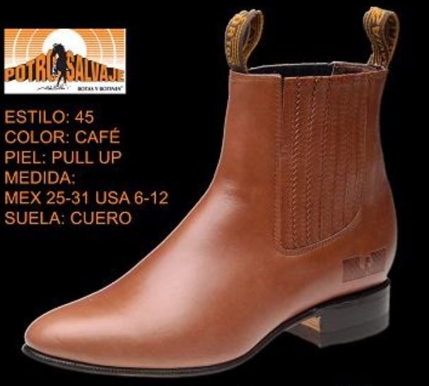 BOTINE CHARRO POTRO SALVAJE. , HerraduraDeOro - HerraduraDeOro