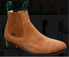 New Botine De  La Barca De Gamuza Color Camel.  La Barca Men's Suede Botin Charro Color Camel