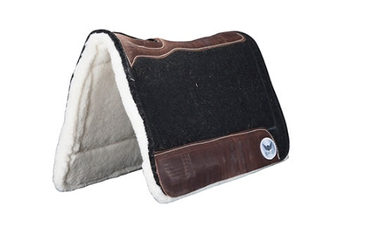 1in.Trevor Brazile Relentless BLACK Extreme Roper Gel Saddle Pad