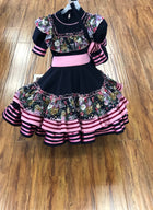 VESTIDO DE ESCARAMUZA DE NINA. ESCARAMUZA DRESS 4-5 YEAR OLD , HerraduraDeOro - HerraduraDeOro