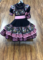 VESTIDO DE ESCARAMUZA DE NINA. ESCARAMUZA DRESS 4-5 YEAR OLD , HerraduraDeOro - HerraduraDeOro