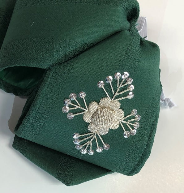 DARK GREEN CHARRO BOW _ MOŇO CHARRO , HerraduraDeOro - HerraduraDeOro