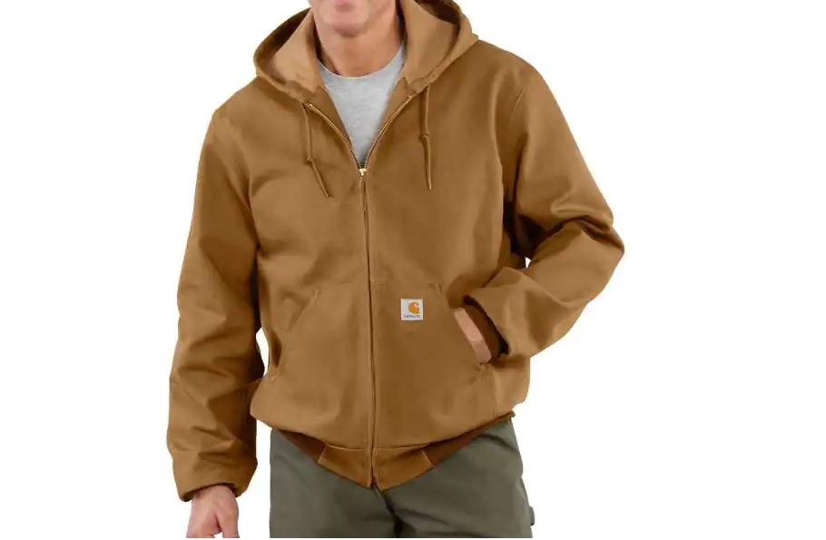 Carhartt Men's Duck Active Thermal-Lined Hooded Jacket, J131