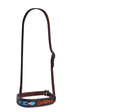 BOSAL DE DE TEAM ROPING CON CINCELADO Y CHAQUIRA.  PROFESSIONAL CHOICE DARK BEADED TIEDOWN NOSEBAND , HerraduraDeOro - HerraduraDeOro