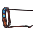 BOSAL DE DE TEAM ROPING CON CINCELADO Y CHAQUIRA.  PROFESSIONAL CHOICE DARK BEADED TIEDOWN NOSEBAND , HerraduraDeOro - HerraduraDeOro