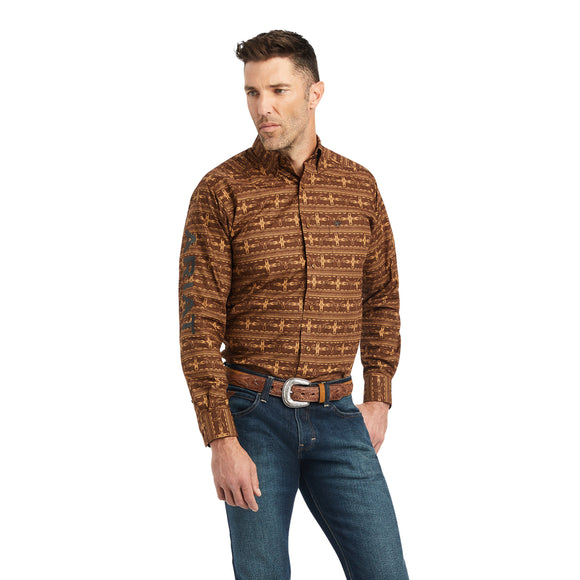 Ariat Men's Team Colter Fitted Shirt in Toffee *FREE SHIPPING*