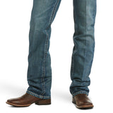 Ariat Men's M5 Medium Wash Slim Fit Straight Leg Stretch Jeans