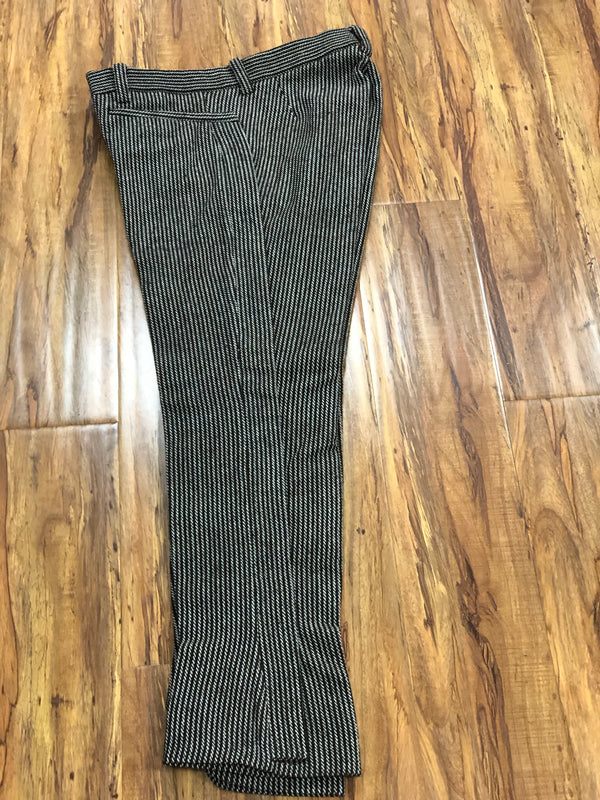 PANTALONES DE CHARRO. AUTHENTIC BROWN PINSTRIP CHARRO HEAVY WOOL PANTS , HerraduraDeOro - HerraduraDeOro