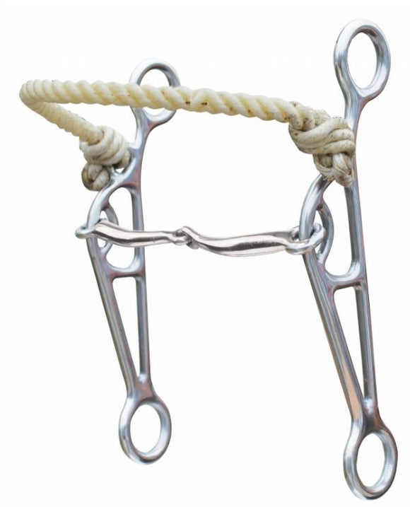 FRENO DE CABALLO CHARRO. FRENO BOSAL DE SOGA.  PROFESSIONAL CHOICE COMBINATION LIFTER - SKINNY SNAFFLE , HerraduraDeOro - HerraduraDeOro