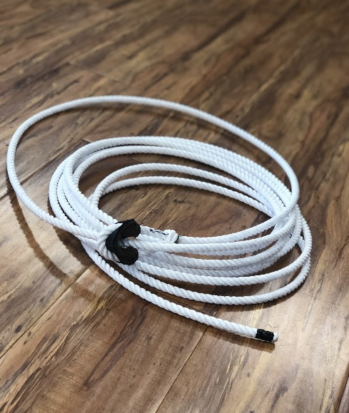 Soga Para Florear . 35FT. ALL WHITE TRICK ROPING ROPE.