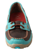 WOMEN 'S DRIVING MOCCAINS BROWN & TURQUOISE , HerraduraDeOro - HerraduraDeOro