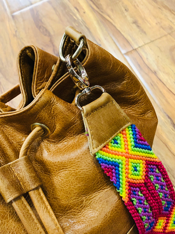 MEXICAN BUCKET HANDBAG , HerraduraDeOro - HerraduraDeOro