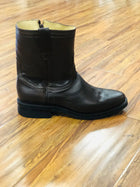 BOTA DE CIERRE EN COLOR CAFE PARA ADULTO.  BROWN ENGLISH  ZIPPER BOOT