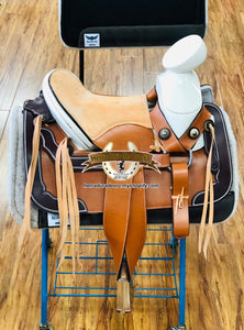 Talabartería Jiménez Montura Charra Con Carona  De Trevor Brazile Relentless Felt Gel Pad Por Cactus.